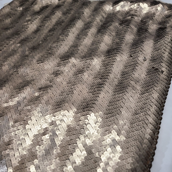 J. Crew Sequin Spaghetti Strap Slip Dress, Champagne Light Gold Dress, size 16 - Picture 6 of 15